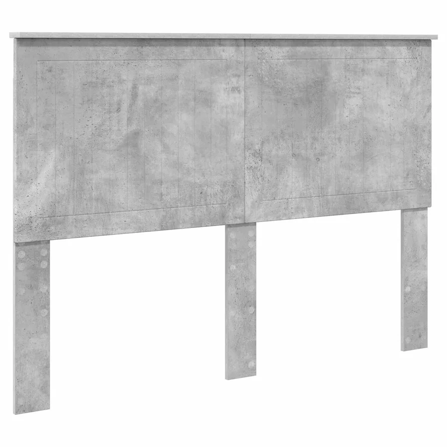 Cadre de lit Gris béton 140 x 200 cm Bois Ingénierie - 7