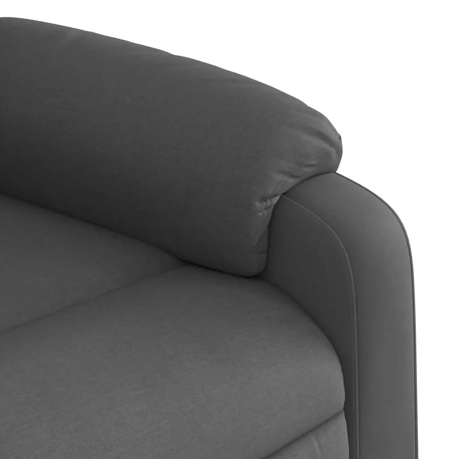 Fauteuil de massage inclinable Gris foncé Tissu - 10