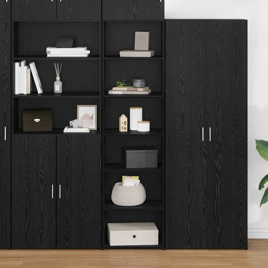 Armoire Chêne noir 50 x 41 x 185 cm Bois d'ingénierie