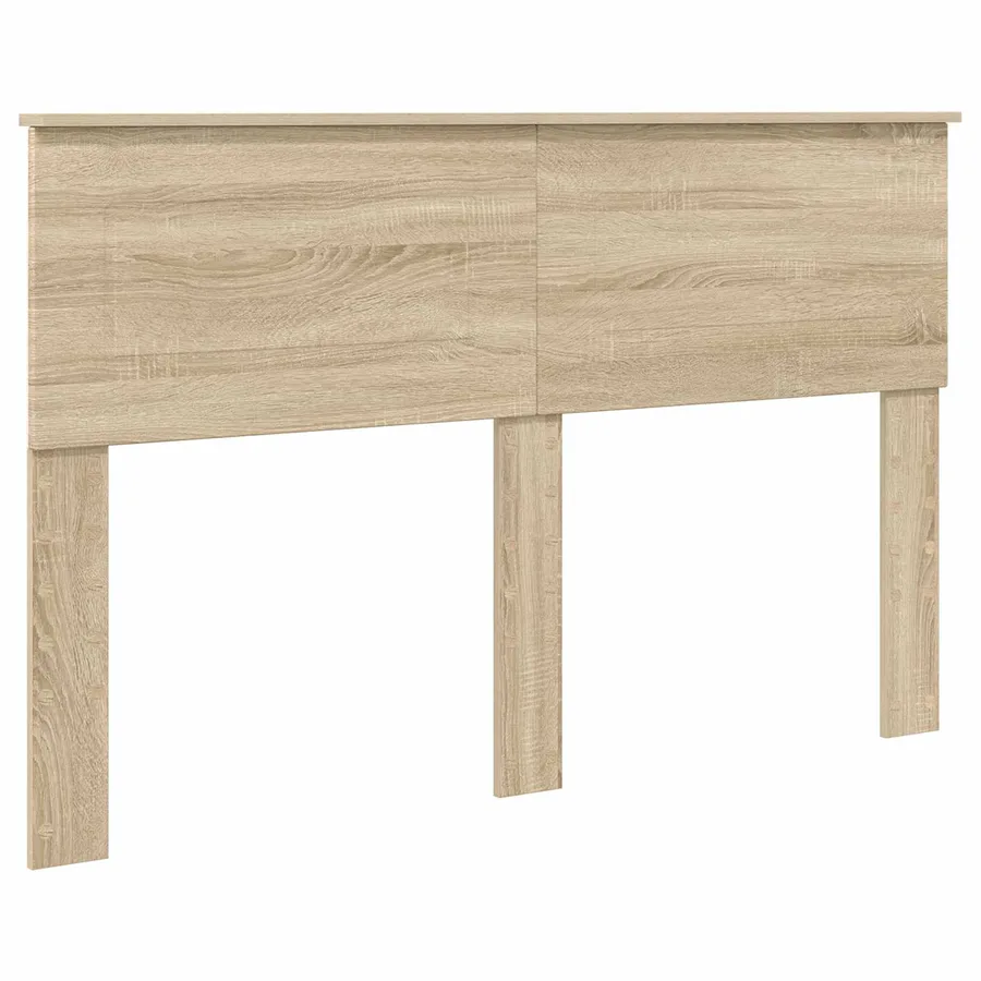Cadre de lit Chêne fumé 150 x 200 cm Bois d'ingénierie - 6