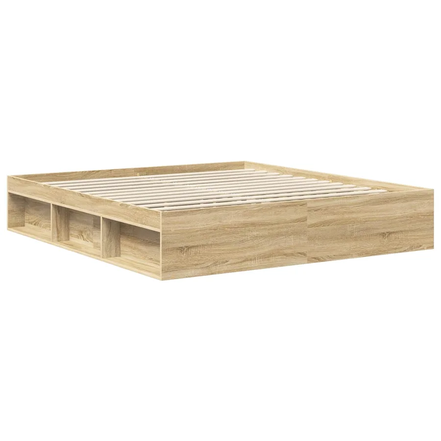 Cadre de lit Sonoma 180 x 200 cm Bois de pin massif - 5