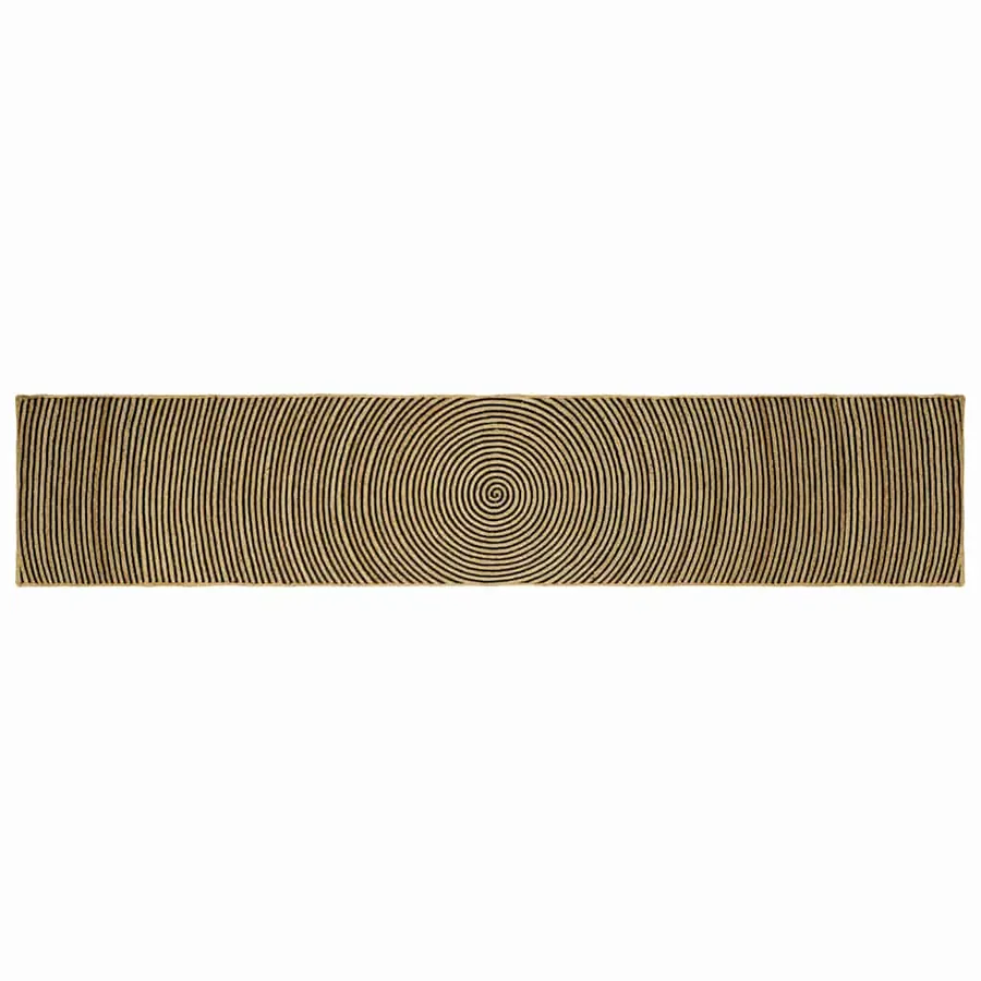 Tapis de surface Noir 60 x 400 cm Jute