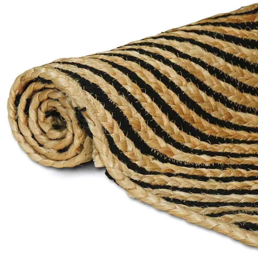 Tapis de surface Noir 60 x 400 cm Jute - 3