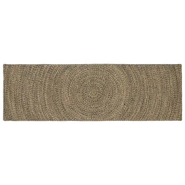 Tapis de surface Naturel et noir 80 x 200 cm Jute