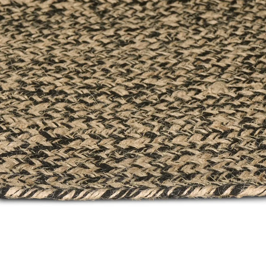 Tapis de surface Naturel et noir 80 x 200 cm Jute - 3