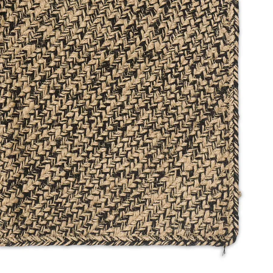 Tapis de surface Naturel et noir 80 x 200 cm Jute - 5