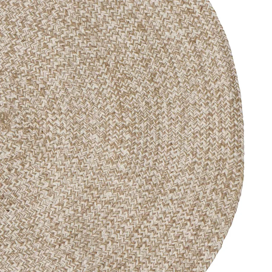 Tapis de surface Blanc 100 x 152 cm Jute - 3