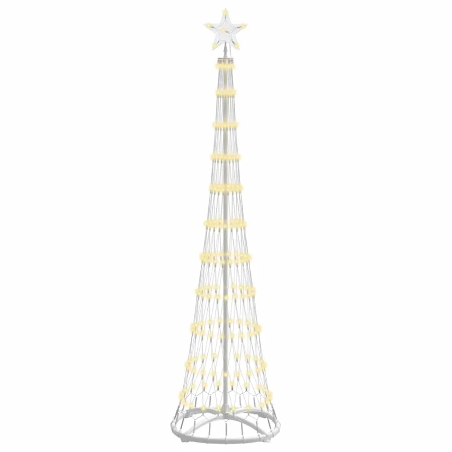 Arbre de Noël LED Blanc chaud 51 x 51 x 190 cm Métal - 2
