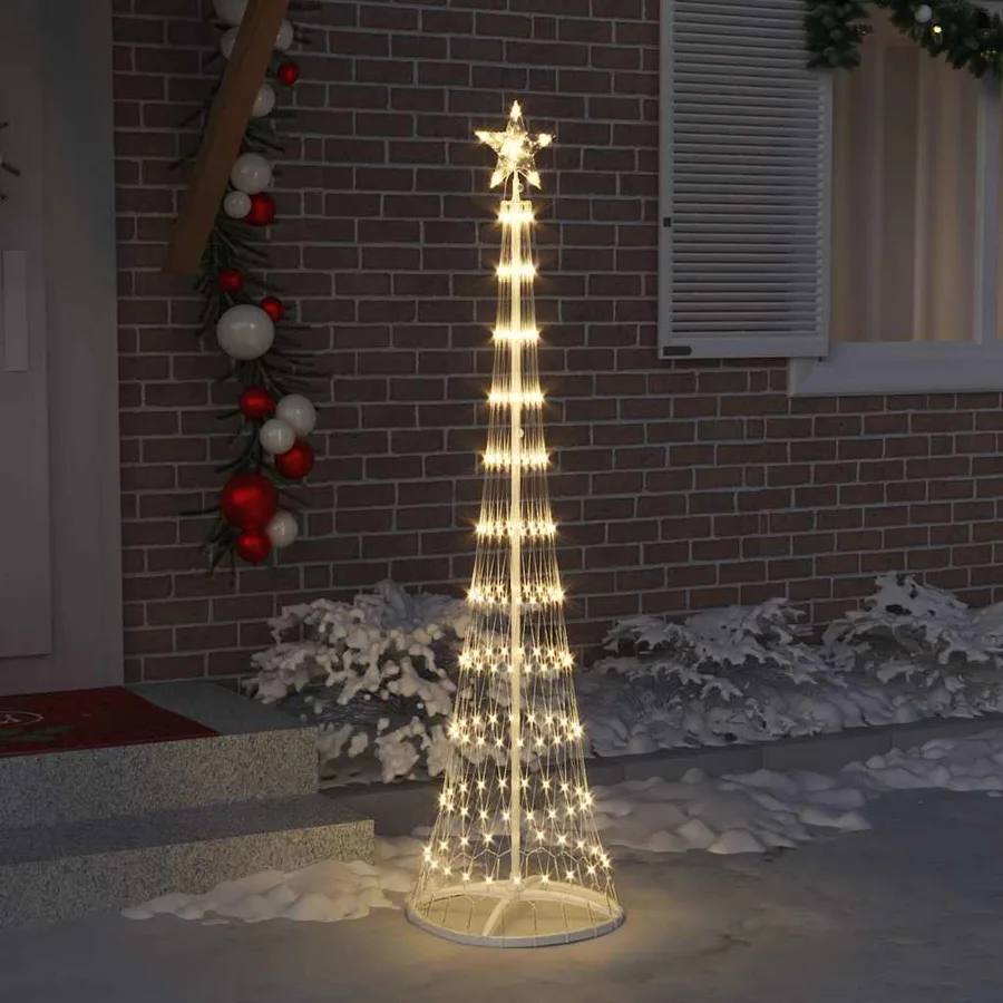 Arbre de Noël LED Blanc chaud 51 x 51 x 190 cm Métal - 3