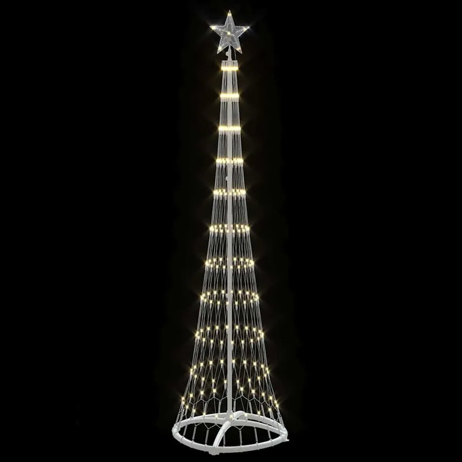 Arbre de Noël LED Blanc chaud 51 x 51 x 190 cm Métal - 4