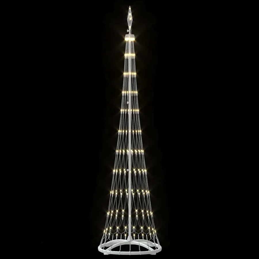 Arbre de Noël LED Blanc chaud 51 x 51 x 190 cm Métal - 5