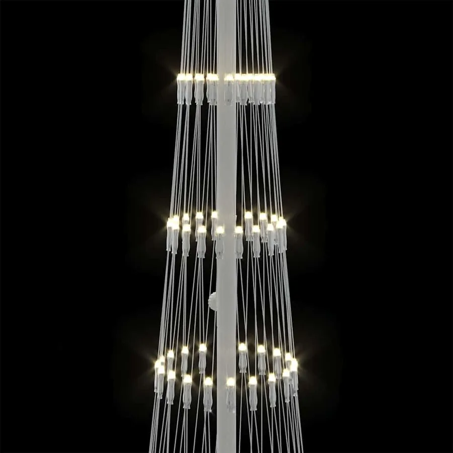 Arbre de Noël LED Blanc chaud 51 x 51 x 190 cm Métal - 7