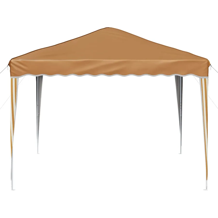 Tente de fête pop-up 288 x 288 x 245 cm Beige Tissu Oxford - 6