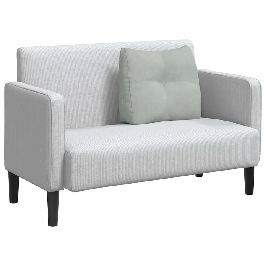 Coussin de Dos Gris clair 60 x 24 x 50 cm Velours - 3