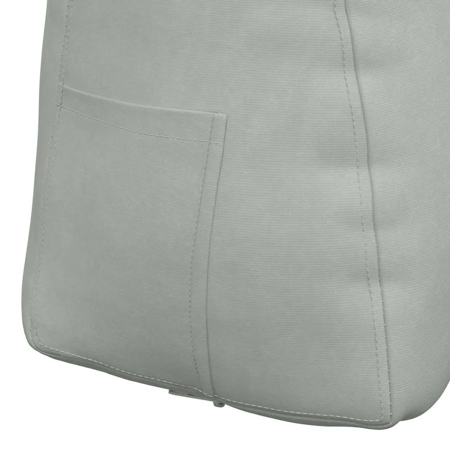 Coussin de Dos Gris clair 60 x 24 x 50 cm Velours - 9