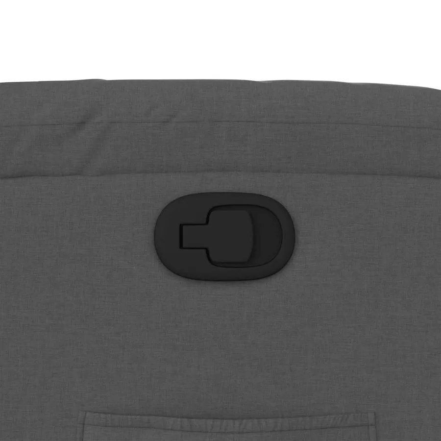 Fauteuil inclinable Gris foncé Tissu - 9
