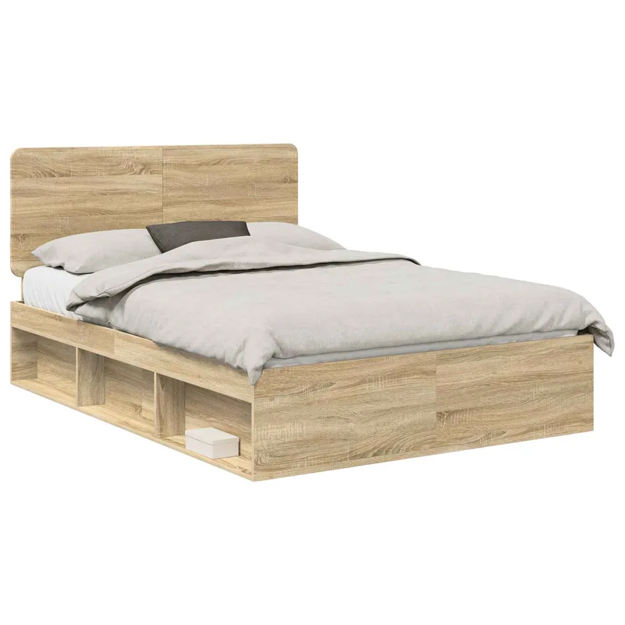 Cadre de lit Sonoma 140 x 200 cm Bois de pin massif - 2