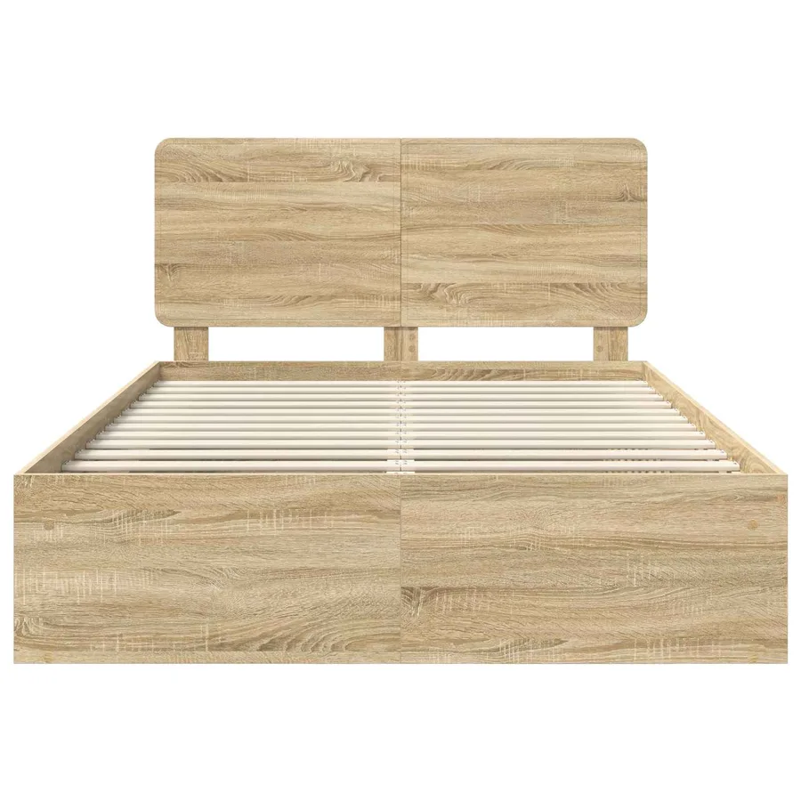 Cadre de lit Sonoma 140 x 200 cm Bois de pin massif - 7