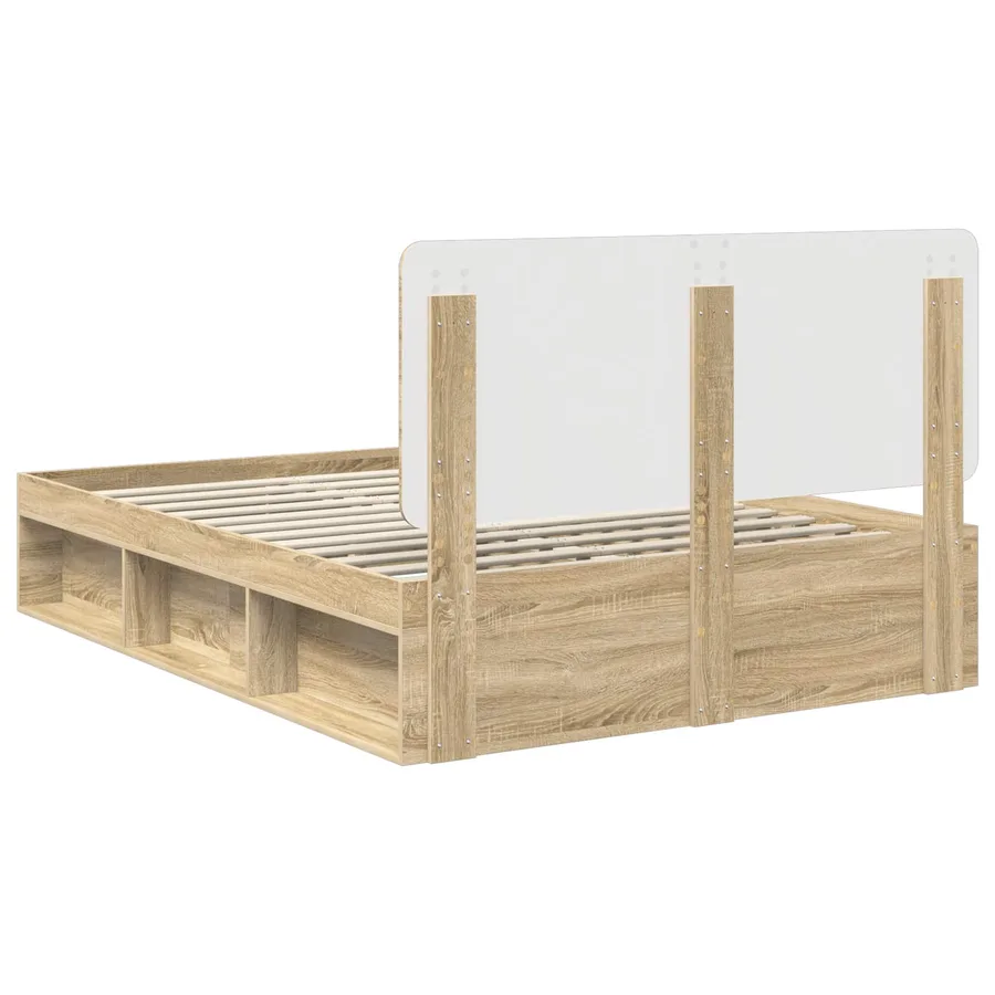 Cadre de lit Sonoma 140 x 200 cm Bois de pin massif - 9