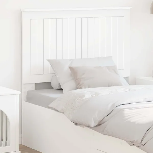Tête de lit avec tête de lit Blanc 90 cm Bois d'ingénierie