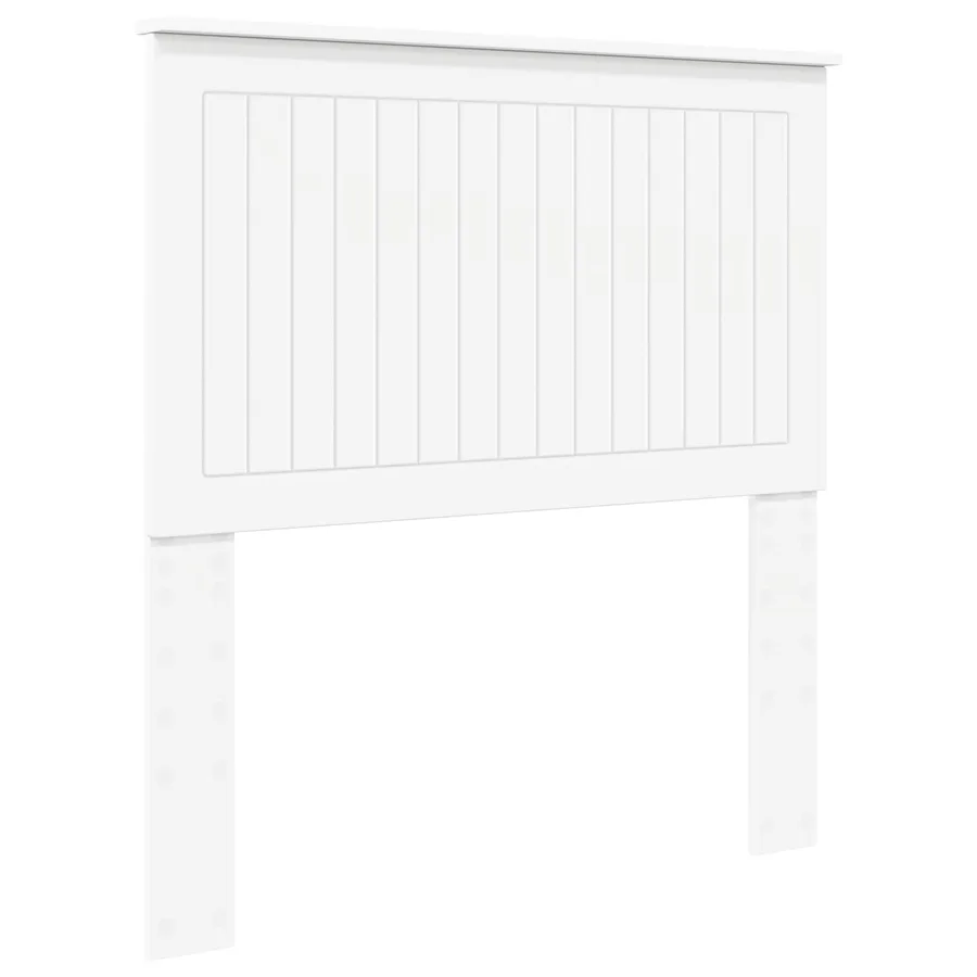 Tête de lit avec tête de lit Blanc 90 cm Bois d'ingénierie - 2