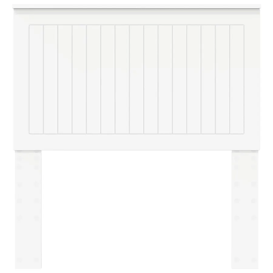 Tête de lit avec tête de lit Blanc 90 cm Bois d'ingénierie - 4