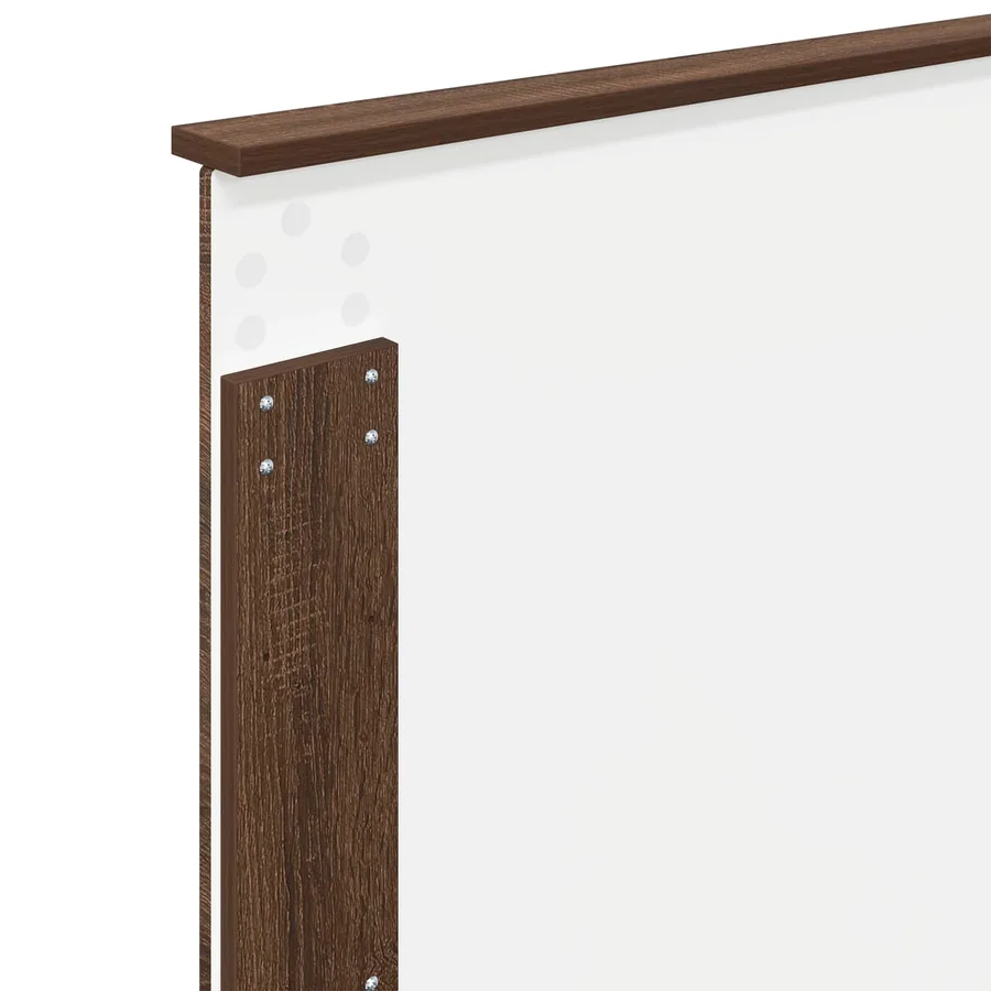 Cadre de lit Chêne brun 90 x 200 cm Bois de pin massif - 11