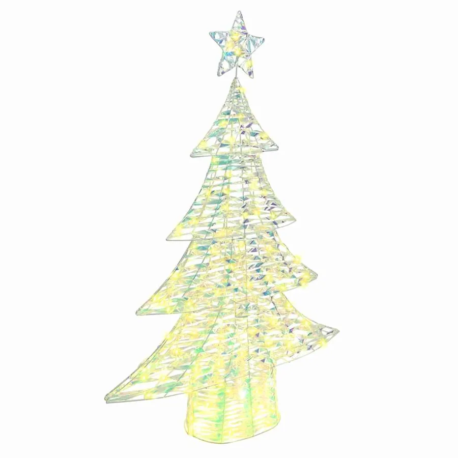 Sapin de Noël avec 120 LED Blanc chaud 120,5 cm PET - 2