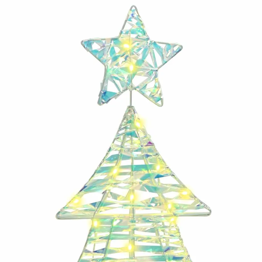 Sapin de Noël avec 120 LED Blanc chaud 120,5 cm PET - 6