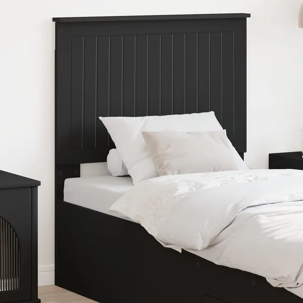 Tête de lit avec tête de lit Chêne noir 80 cm Bois d'ingénierie