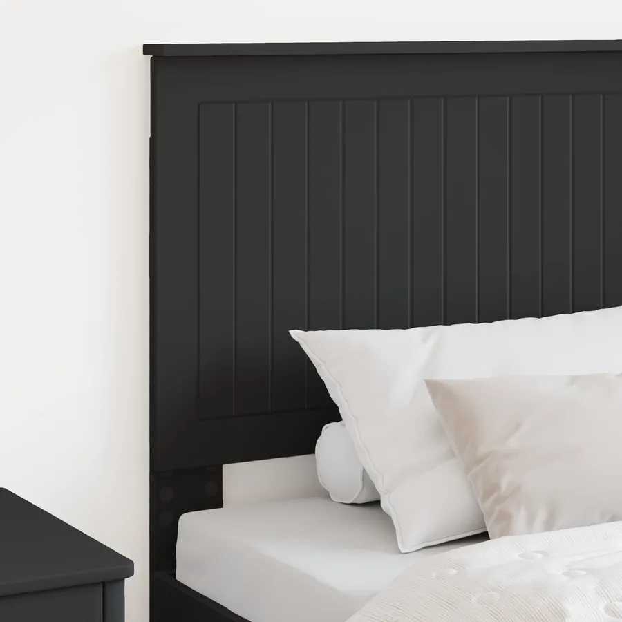 Tête de lit avec tête de lit Chêne noir 80 cm Bois d'ingénierie - 3