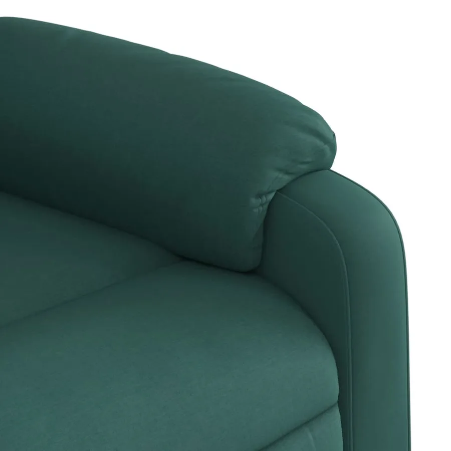 Fauteuil inclinable Vert foncé Tissu - 8