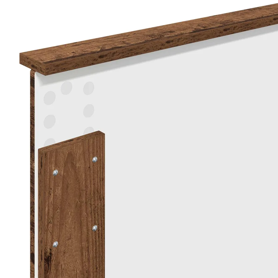 Cadre de lit Bois ancien 75 x 190 cm Bois d'ingénierie - 11