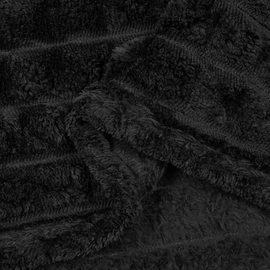 Couvertures à jeter 6 pcs Noir 240 x 220 cm Toison - 7