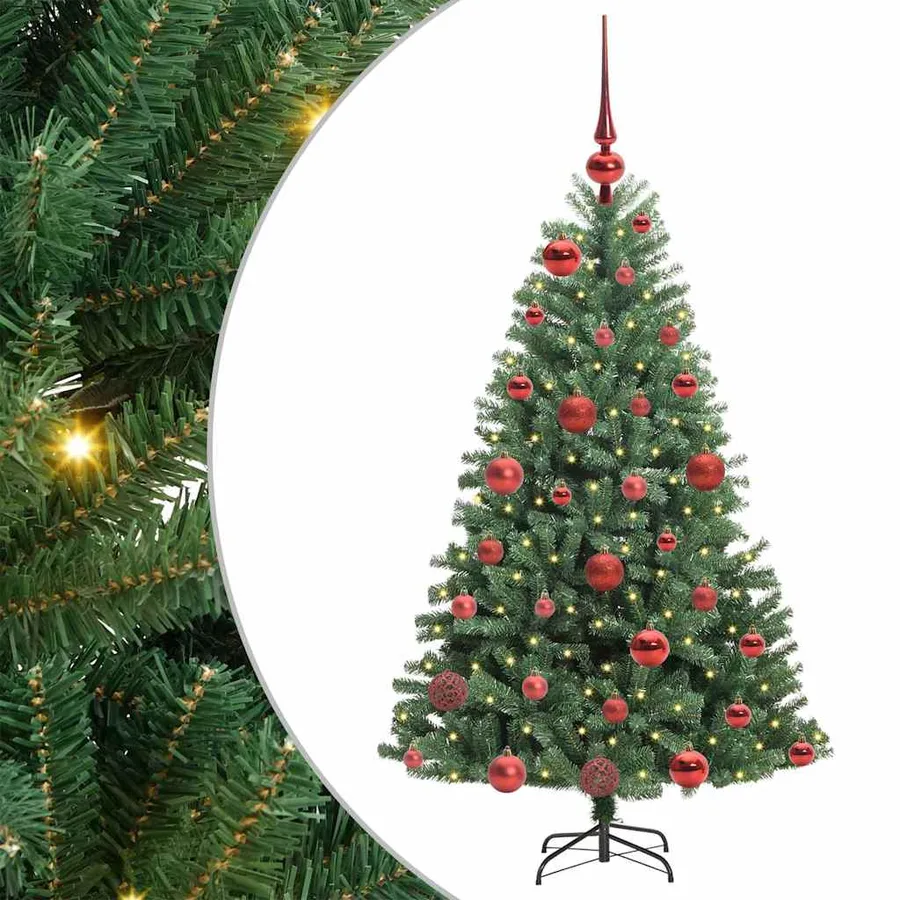 Sapin de Noël Artificiel à Branches Articulées Vert 120 cm - 2