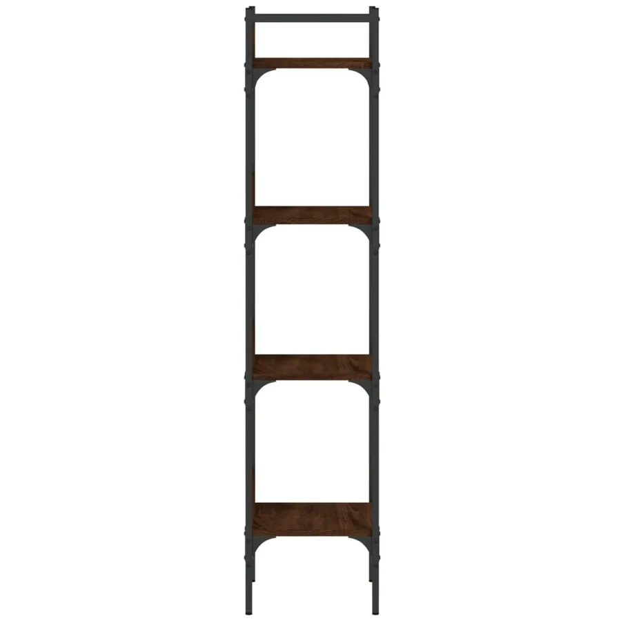 Bibliothèque à 4 niveaux chêne 35x30x138,5 cm bois d'ingénierie - 6