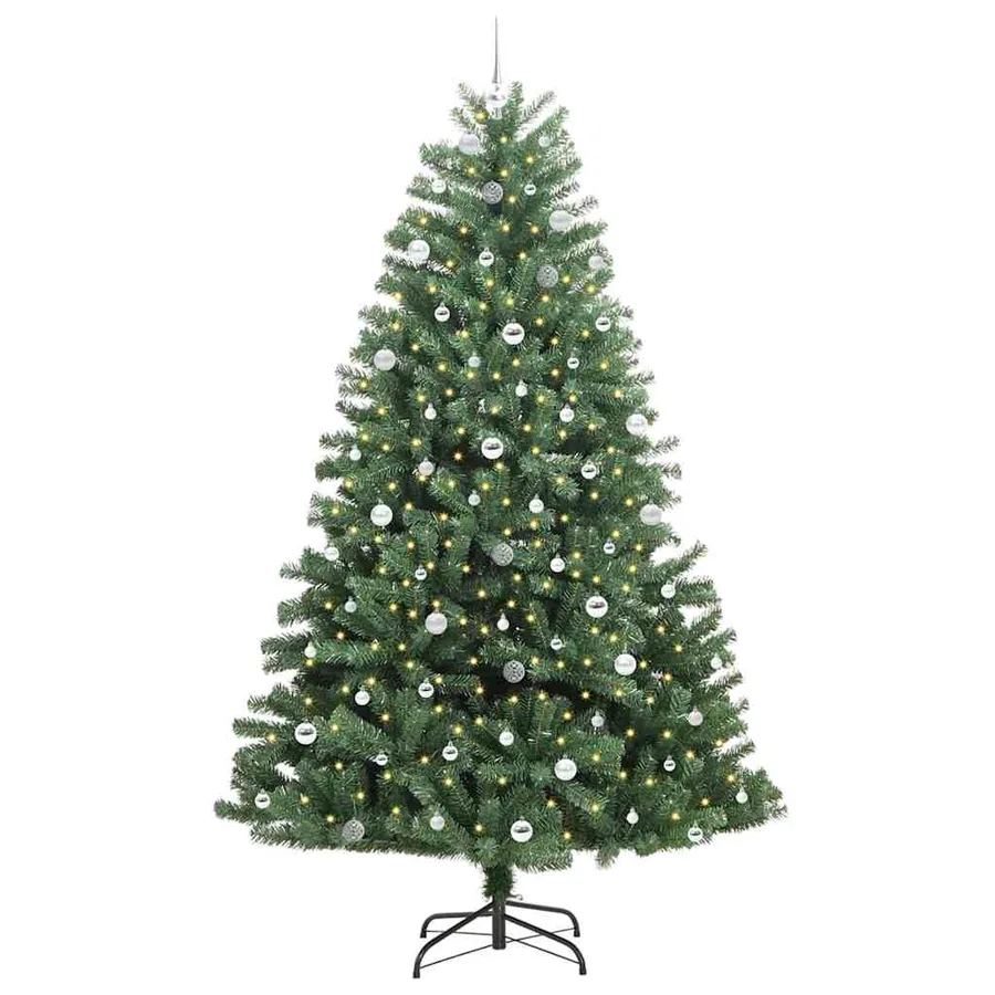 Sapin de Noël Artificiel à Branches Articulées Vert 240 cm - 3
