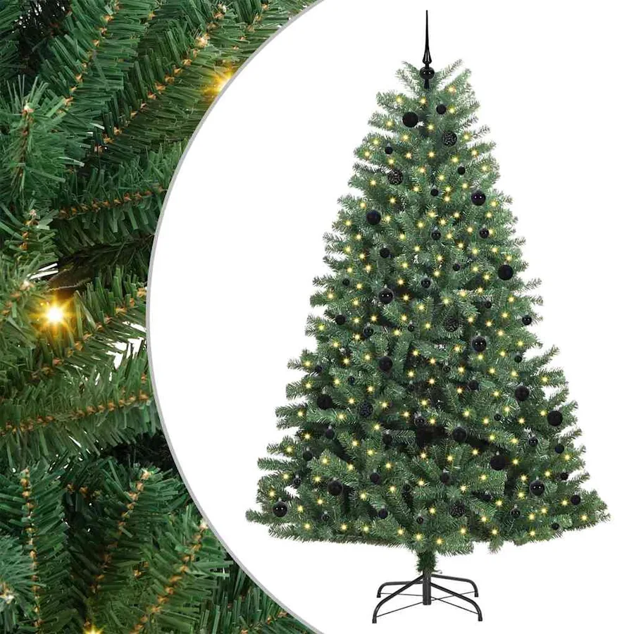 Sapin de Noël Artificiel à Branches Articulées Vert 240 cm - 2