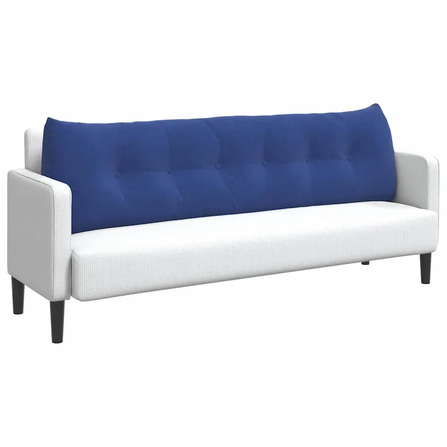 Coussin de Dos Bleu police 180 x 24 x 50 cm Velours - 3