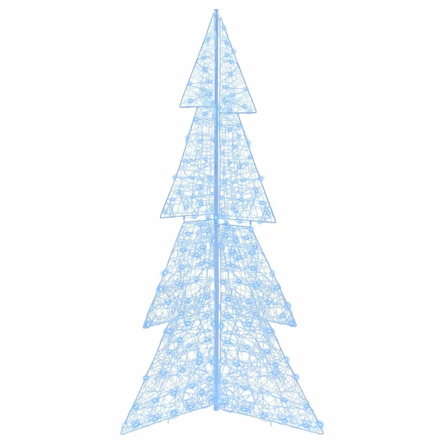 Sapin de Noël avec 240 LED Blanc Froid 180 cm Acrylique - 4