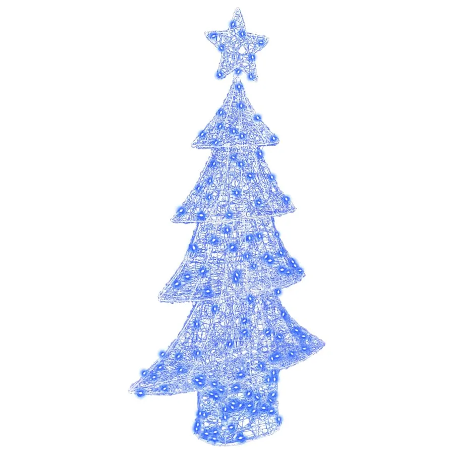Sapin de Noël avec 160 LED Bleu 150 cm Acrylique - 2