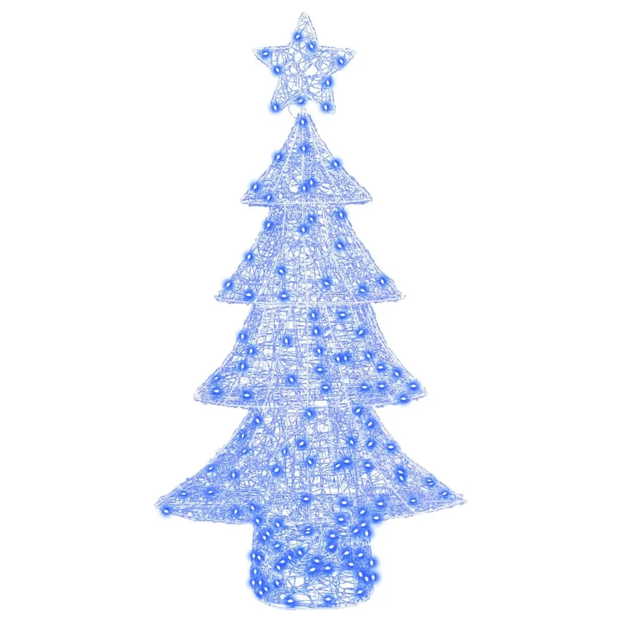 Sapin de Noël avec 160 LED Bleu 150 cm Acrylique - 4