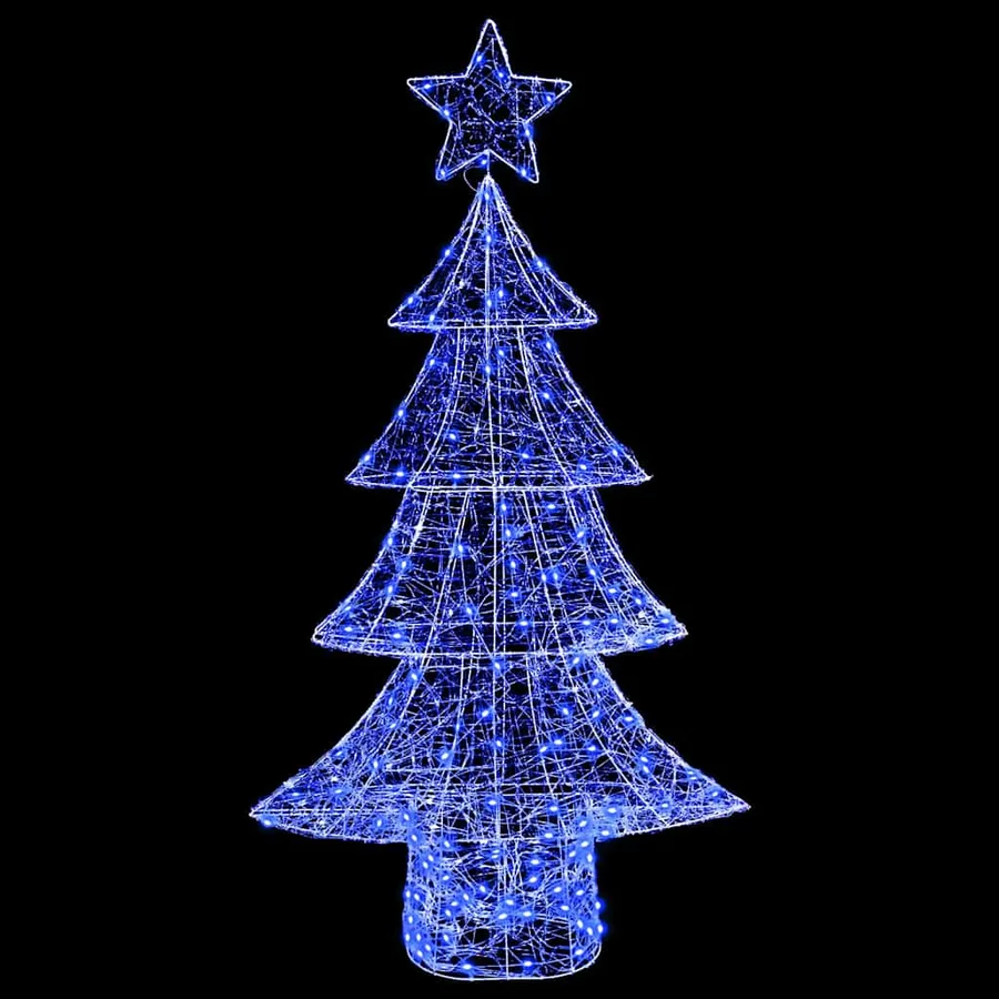 Sapin de Noël avec 160 LED Bleu 150 cm Acrylique - 5