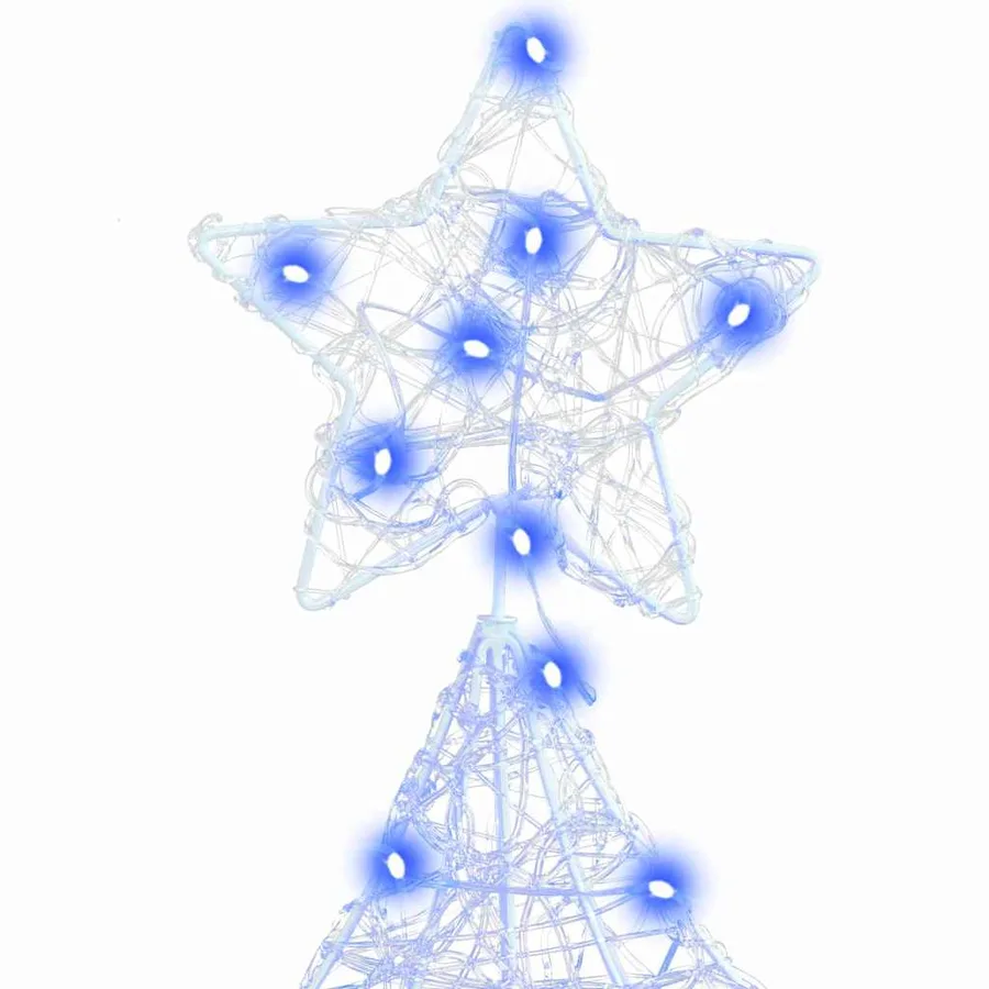 Sapin de Noël avec 160 LED Bleu 150 cm Acrylique - 7