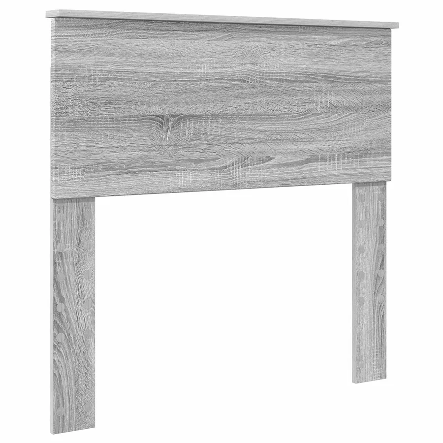 Cadre de lit Gris Sonoma 75 x 190 cm Bois d'ingénierie - 6