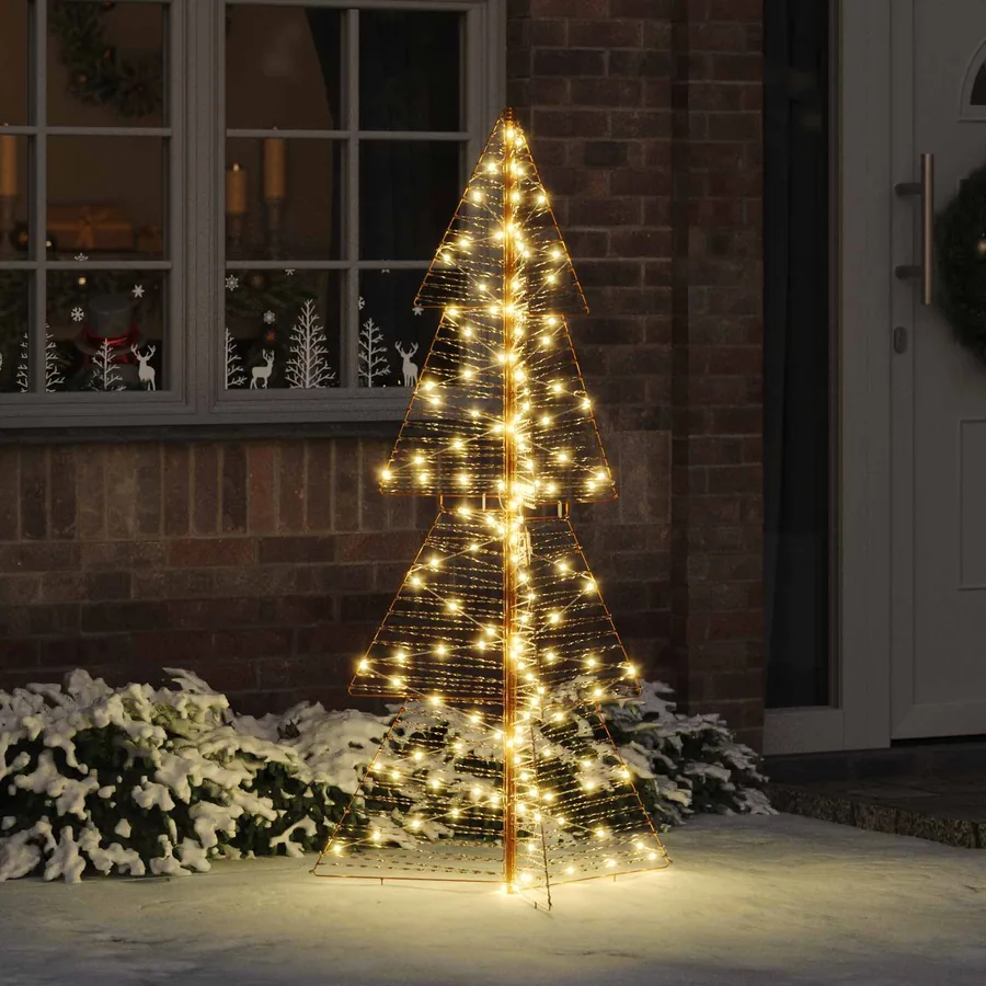 Sapin de Noël avec 160 LED Blanc chaud 150 cm PET