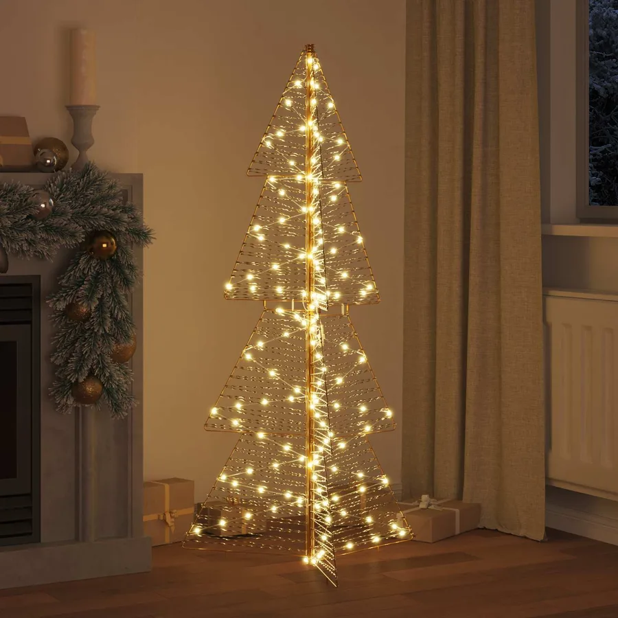 Sapin de Noël avec 160 LED Blanc chaud 150 cm PET - 3
