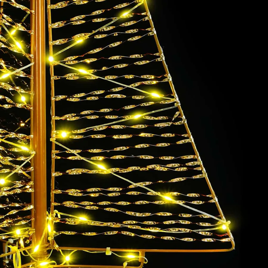 Sapin de Noël avec 160 LED Blanc chaud 150 cm PET - 7