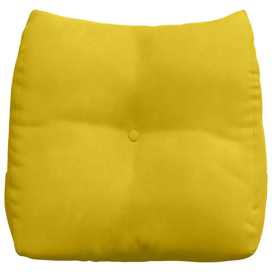 Coussin de Dos Jaune 45 x 24 x 50 cm Velours - 6