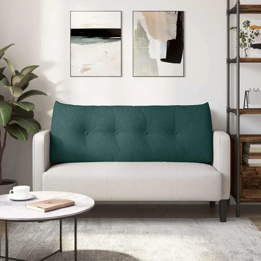Coussin de Dos Vert foncé 120 x 24 x 50 cm tissu - 4